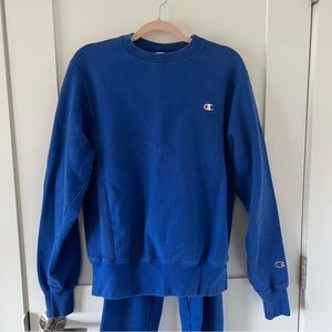 Royal Blue Crewneck Sweatsuit